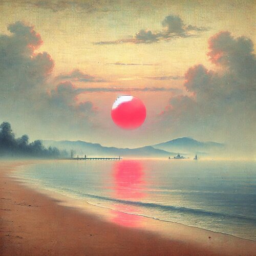 Die rote Sonne des Meeres di Steven Elijah Neuhaus, Pittura in vendita su Singulart