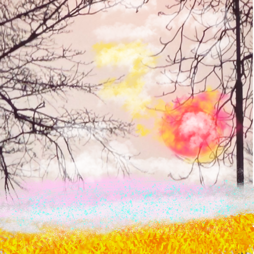 Mixed Media Rote Sonne Romantik di Steven Elijah Neuhaus, Pittura in vendita su Singulart