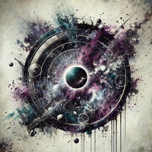 Das Auge Digital Paint With AI effects di Steven Elijah Neuhaus, Pittura in vendita su Singulart