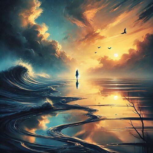 Die Hoffnung der Lüfte digital painting mit AI de Steven Elijah Neuhaus, Pintura a la venta en Singulart