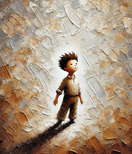 Der kleine Traumtänzer mit Blick in die Zukunft von Steven Elijah Neuhaus, Malerei kaufen auf Singulart