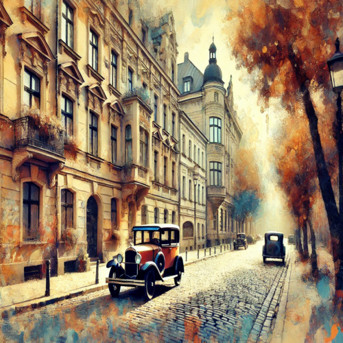 Die Straße der Stadt der Liebe (digital paint) Original Werk keine Edition von Steven Elijah Neuhaus, Malerei kaufen auf Singulart