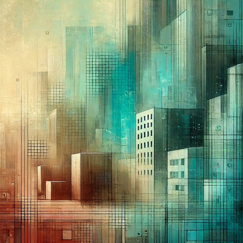 Die Stadt der Farben (Original digital Print) nur einmal erhältlich par Steven Elijah Neuhaus, Peinture en vente sur Singulart