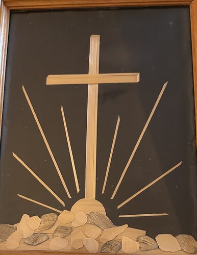 Das Kreuz der Ewigkeit van Steven Elijah Neuhaus, Schilderij te koop op Singulart