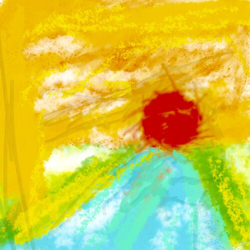 Die starke Sonne di Steven Elijah Neuhaus, Pittura in vendita su Singulart