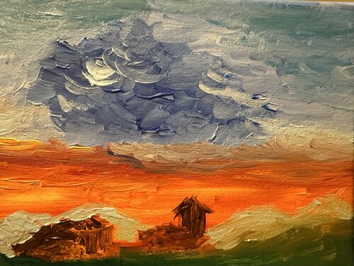 Flammendes Abendland par Steven Elijah Neuhaus, Peinture en vente sur Singulart