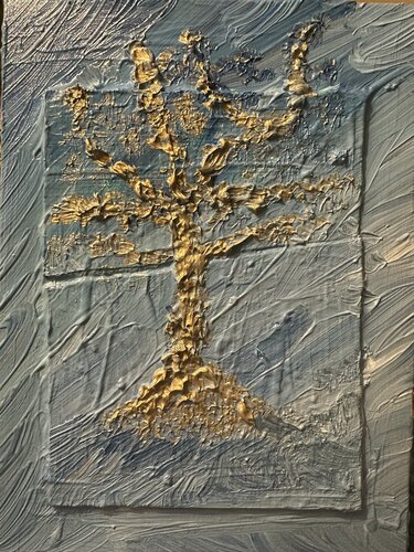 Golden Lines  Holz auf Karton von Steven Elijah Neuhaus, Malerei kaufen auf Singulart