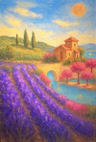 Das Strahlen Südfrankreichs van Steven Elijah Neuhaus, Schilderij te koop op Singulart