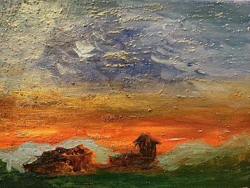 Der Horizont Rheinhessens di Steven Elijah Neuhaus, Pittura in vendita su Singulart