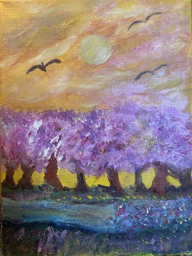 Zwischen der Fluss den Bäumen und dem Licht (Mixed Media) di Steven Elijah Neuhaus, Pittura in vendita su Singulart