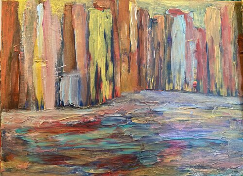 Die Stadt der Farben di Steven Elijah Neuhaus, Pittura in vendita su Singulart