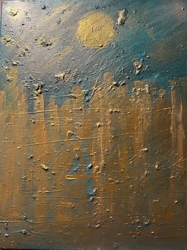 City of golden lines von Steven Elijah Neuhaus, Malerei kaufen auf Singulart