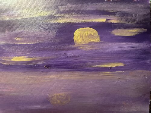 Violette Stille par Steven Elijah Neuhaus, Peinture en vente sur Singulart