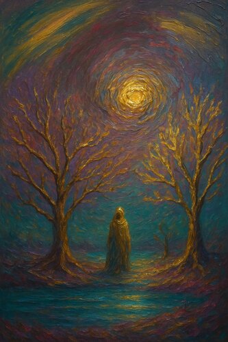 Die Mystik des Wissens de Steven Elijah Neuhaus, Pintura a la venta en Singulart