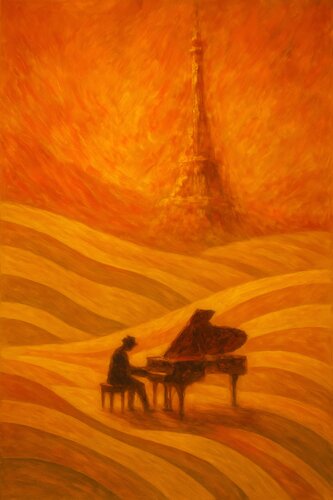 Pariser Pianist 1923 von Steven Elijah Neuhaus, Malerei kaufen auf Singulart