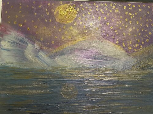 Glass der See strahlender Berge von Steven Elijah Neuhaus, Digital kaufen auf Singulart