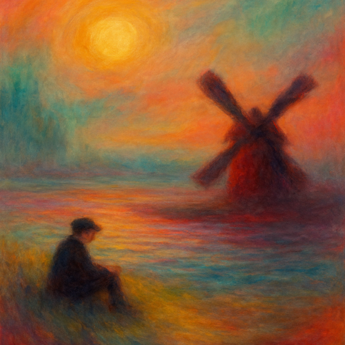 Der nachdenkliche Traumfänger de Steven Elijah Neuhaus, Pintura a la venta en Singulart