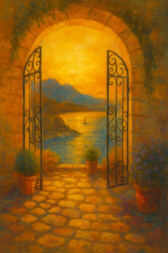 Im Abendschein zur Küste de Steven Elijah Neuhaus, Pintura a la venta en Singulart