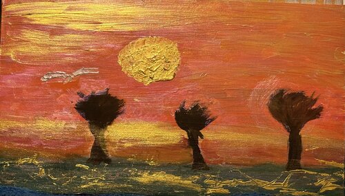 Das leuchten des Abends par Steven Elijah Neuhaus, Peinture en vente sur Singulart