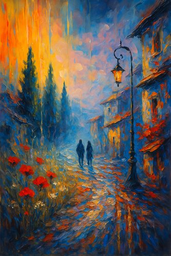 Der Weg der Poesie di Steven Elijah Neuhaus, Pittura in vendita su Singulart