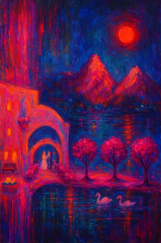 Die Fantasie der Sterne von Steven Elijah Neuhaus, Malerei kaufen auf Singulart