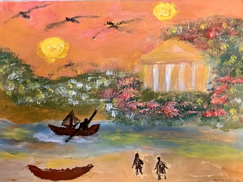Antike traumlandschaft par Steven Elijah Neuhaus, Peinture en vente sur Singulart