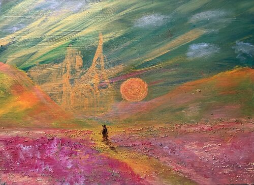 Der Pilger der Hoffnung par Steven Elijah Neuhaus, Peinture en vente sur Singulart