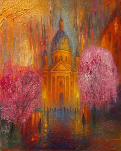 Paris im lichte der Farben par Steven Elijah Neuhaus, Peinture en vente sur Singulart