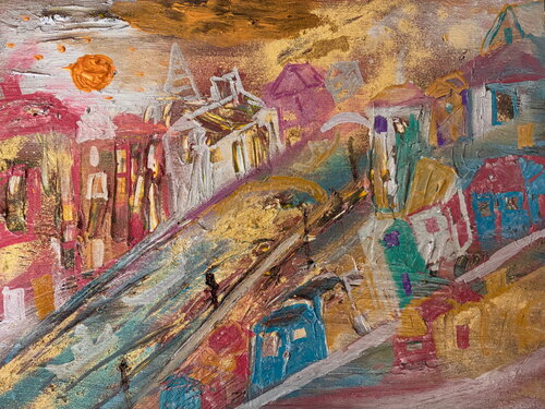 Abstraktes colmar in Paris Andenken Steven Elijah Neuhaus