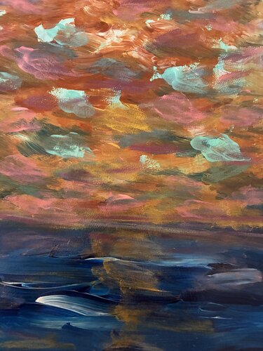 Ruhige Tönen des Ozeans van Steven Elijah Neuhaus, Schilderij te koop op Singulart