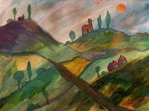 Landschafts Philosophie van Steven Elijah Neuhaus, Schilderij te koop op Singulart