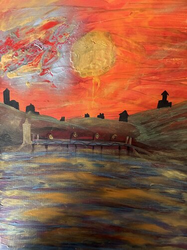 Himmlisches Glut di Steven Elijah Neuhaus, Pittura in vendita su Singulart
