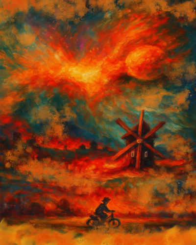 Im feurigen Farben Weg di Steven Elijah Neuhaus, Pittura in vendita su Singulart