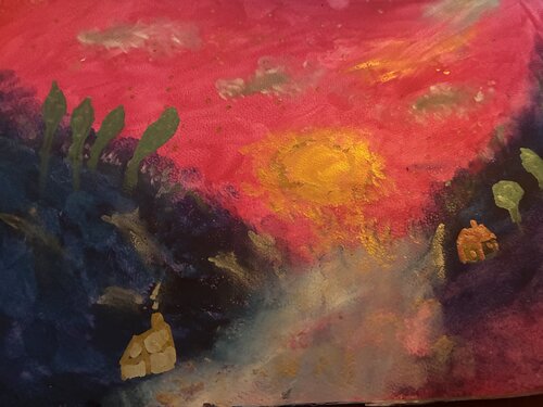 Light And Mountains van Steven Elijah Neuhaus, Schilderij te koop op Singulart