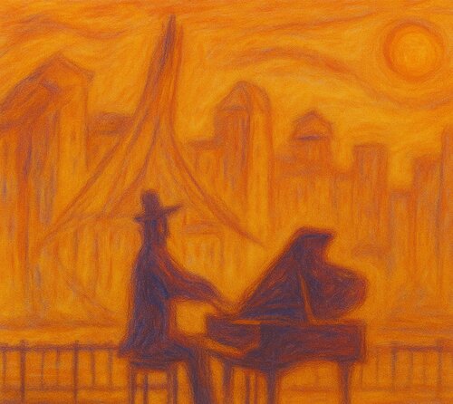 Der Pianist von Paris von Steven Elijah Neuhaus, Malerei kaufen auf Singulart