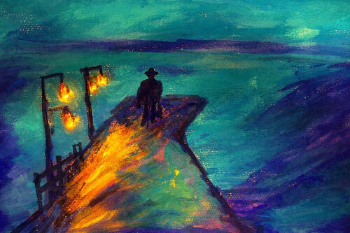 L’homme au seuil du monde Mixed Media 2 Steven Elijah Neuhaus