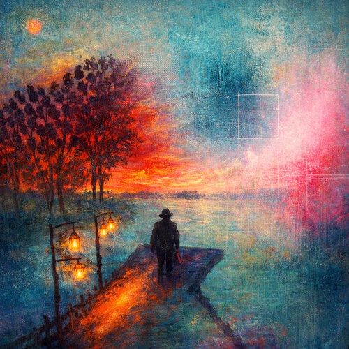 L’homme au seuil du monde Mixed Media Edition Steven Elijah Neuhaus