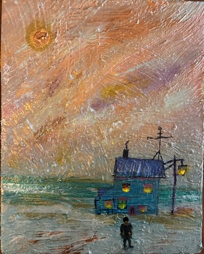 Stille des Winters am Meer van Steven Elijah Neuhaus, Schilderij te koop op Singulart