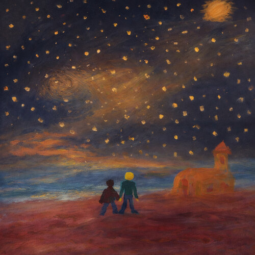 Vater und Traumfänger auf Leinwand Steven Elijah Neuhaus