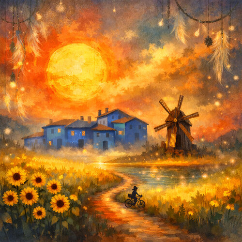 Die Reise des Traumfänger ins unendliche Glück di Steven Elijah Neuhaus, Pittura in vendita su Singulart