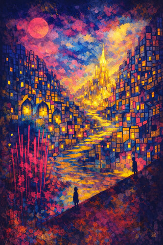 Die Stadt der Entscheidung von Steven Elijah Neuhaus, Malerei kaufen auf Singulart