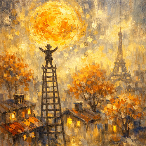 Das Glück von Paris de Steven Elijah Neuhaus, Pintura a la venta en Singulart