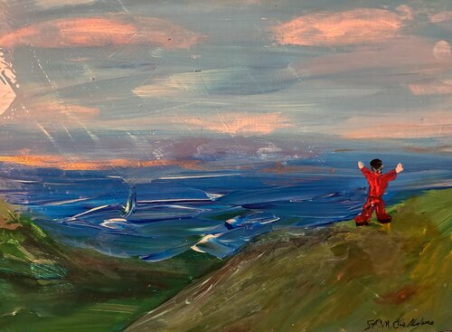 Verso la Luce – Il Viaggio del Sognatore by Steven Elijah Neuhaus, 회화 for Sale on Singulart