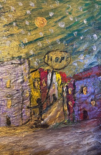 Der Traumfänger und die Straße der Hoffnung van Steven Elijah Neuhaus, Schilderij te koop op Singulart