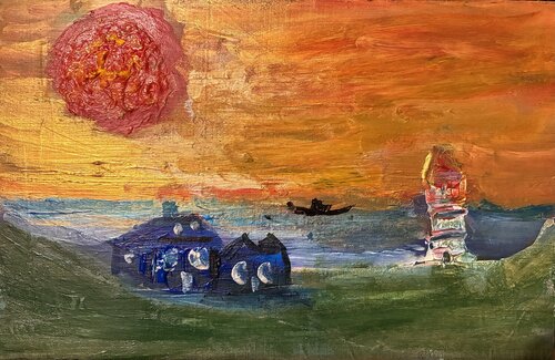 Die Sonne der Leichtigkeit van Steven Elijah Neuhaus, Schilderij te koop op Singulart