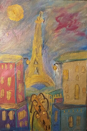 Paris in bunter Pracht von Steven Elijah Neuhaus, Malerei kaufen auf Singulart
