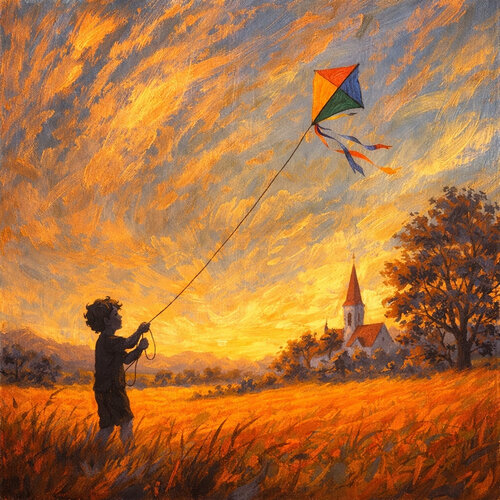 Goldener Himmel des Frühlings von Steven Elijah Neuhaus, Malerei kaufen auf Singulart
