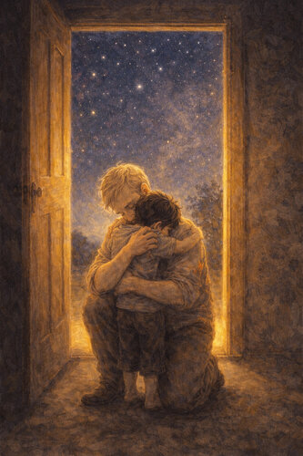 Die Verbindung zum Kind und Vater by Steven Elijah Neuhaus, Painting for Sale on Singulart