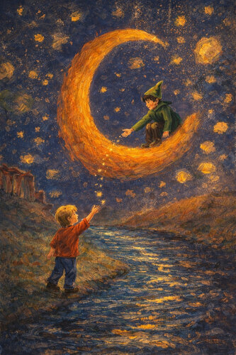 Die Jungen des Glücks van Steven Elijah Neuhaus, Schilderij te koop op Singulart