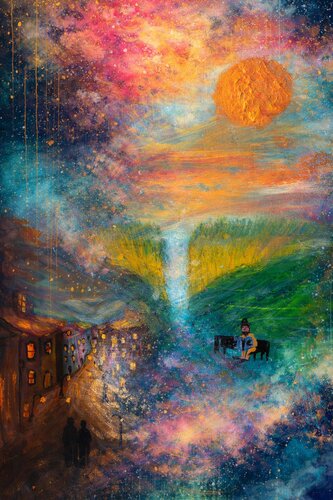 Mixed Media Dream Poesie van Steven Elijah Neuhaus, Schilderij te koop op Singulart